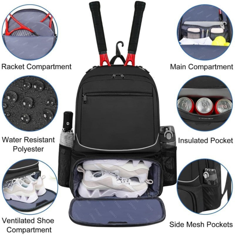 Multi-Compartment Sports Backpack Bowlift