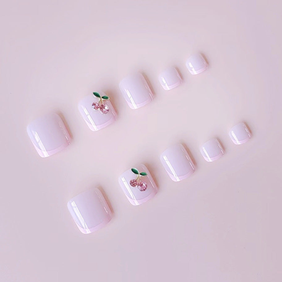 Artificial nail set with playful and stylish 3D decorations Bowlift