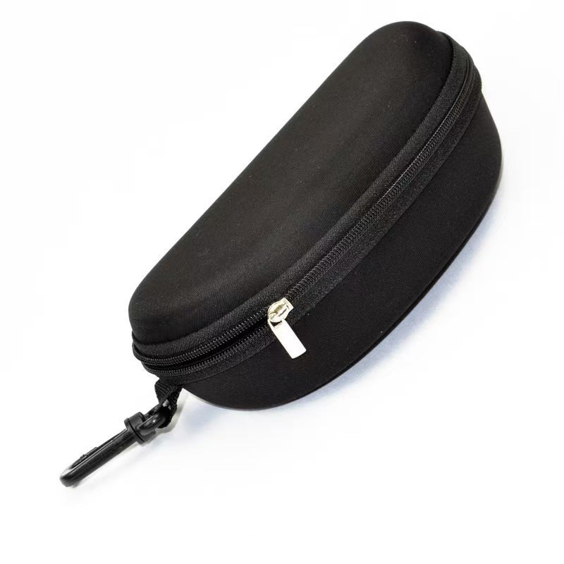 Hardshell Zippered Sunglasses and Eyewear Protective Case with Carabiner Bowlift