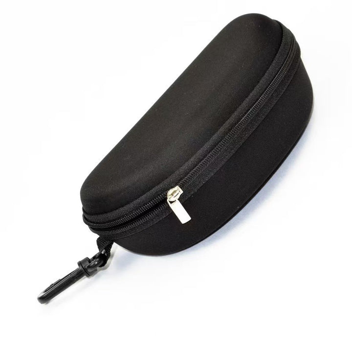 Hardshell Zippered Sunglasses and Eyewear Protective Case with Carabiner Bowlift