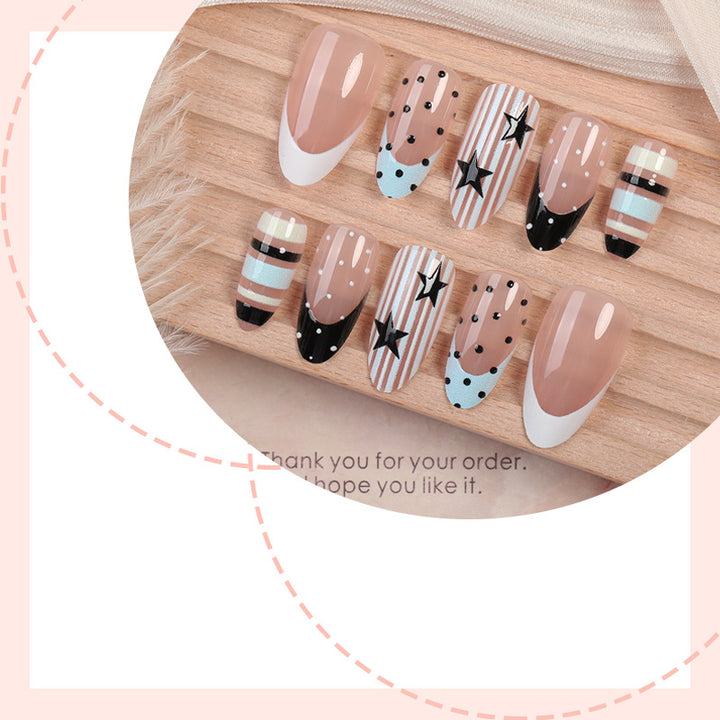Artistic Gradient Press-On Nail Set Bowlift