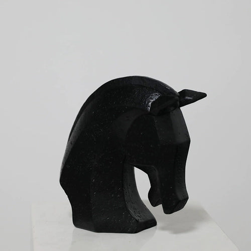 Abstract Horse Head Sculpture