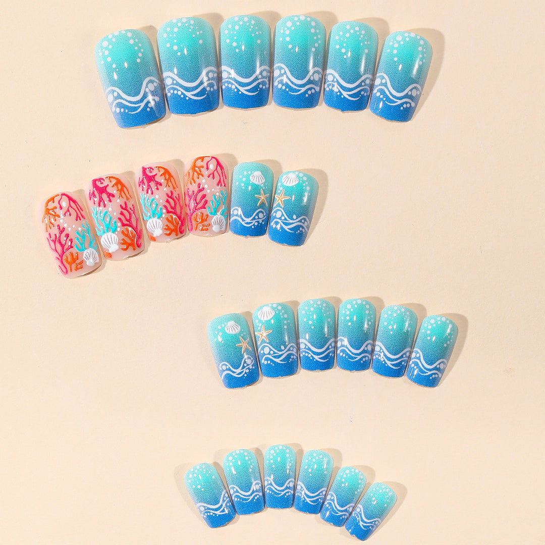 Ocean-Inspired Nail Art Decoration Set Bowlift
