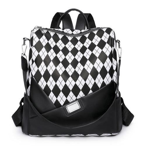 Stylish Harlequin Pattern Backpack