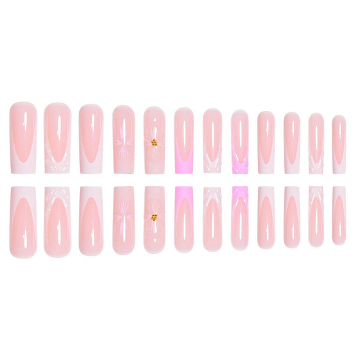 Floral-Inspired 3D Press-On Nail Art Extensions Bowlift