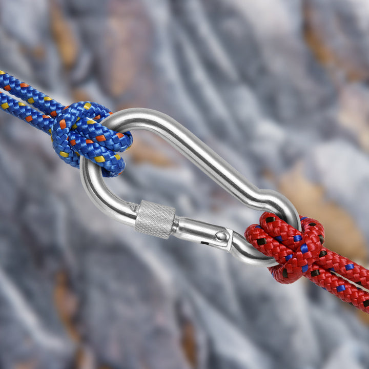 Safety Carabiner With Screw Lock And High Performance Structure Bowlift