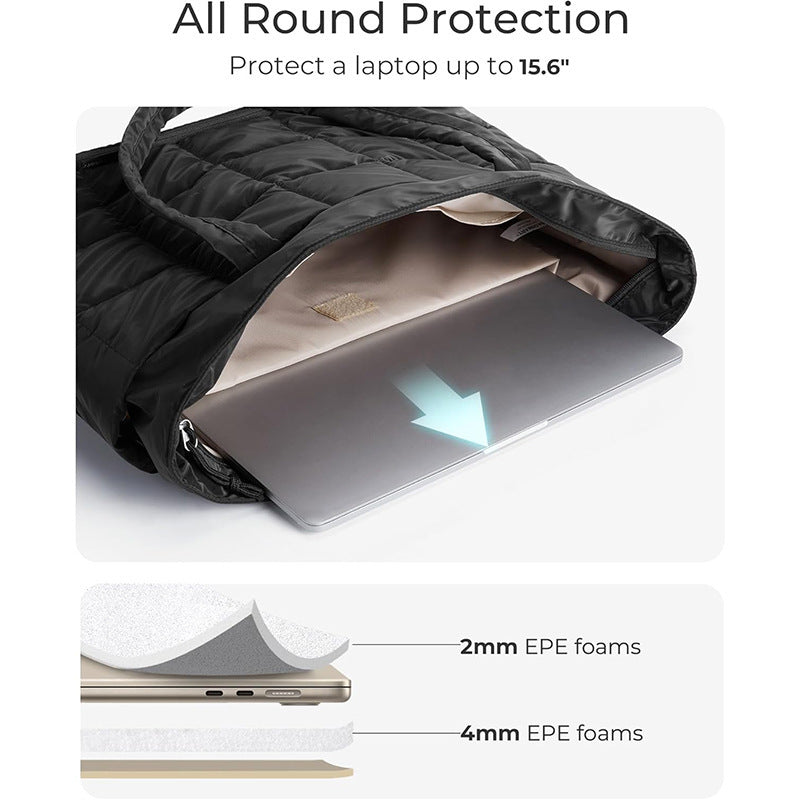 Padded tote bag with comfortable interior organizer Bowlift