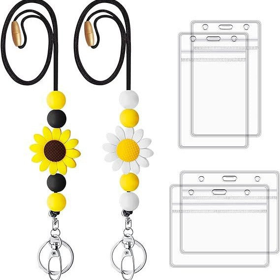 Decorative Beaded Lanyard with ID Holder Bowlift