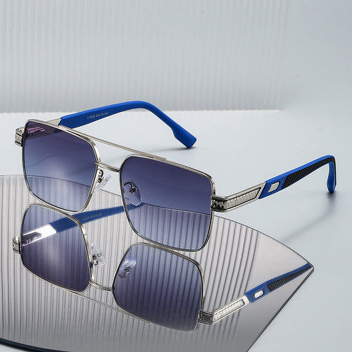Women's fashionable square sunglasses with stylish rubber temples Bowlift