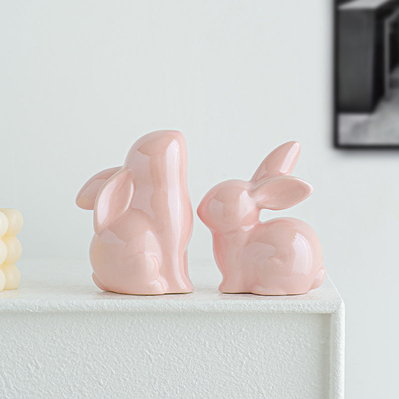 Artistic Ceramic Hare Bowlift