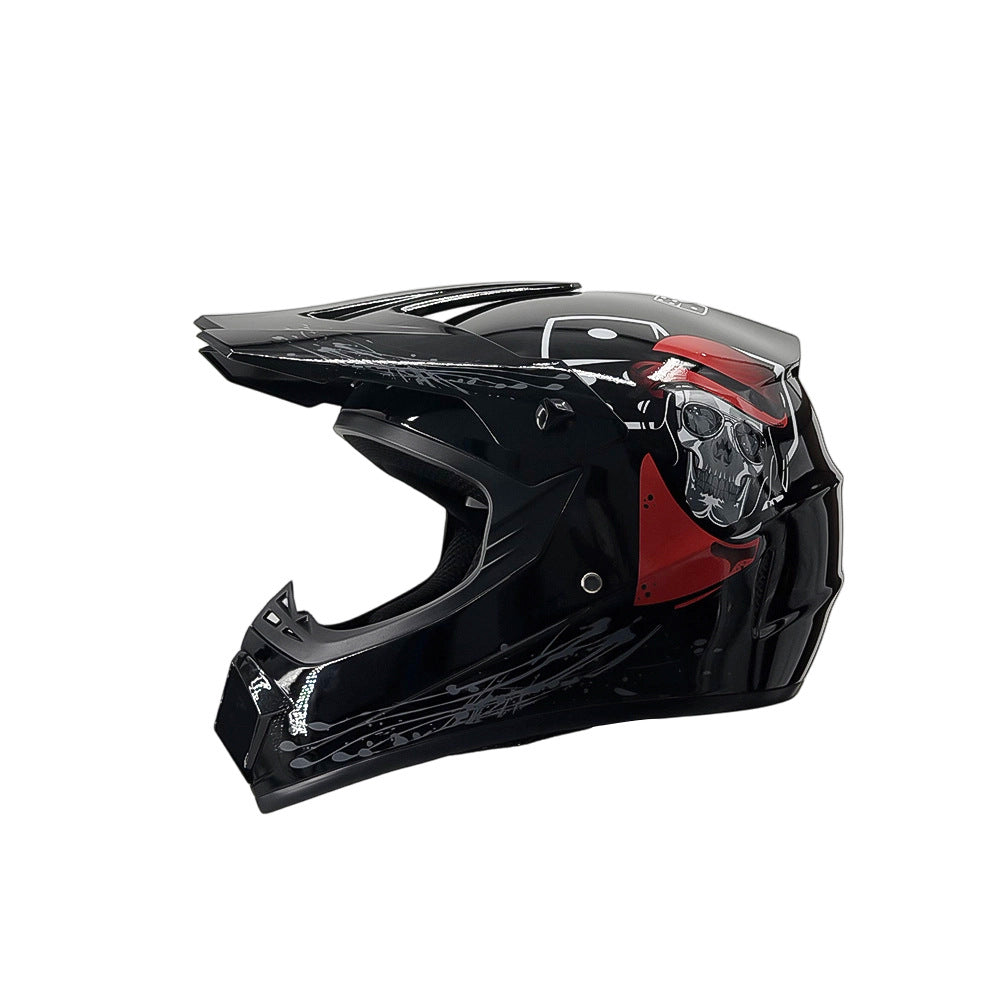 full-face motocross helmet with extended visor and reinforced chin guard Bowlift