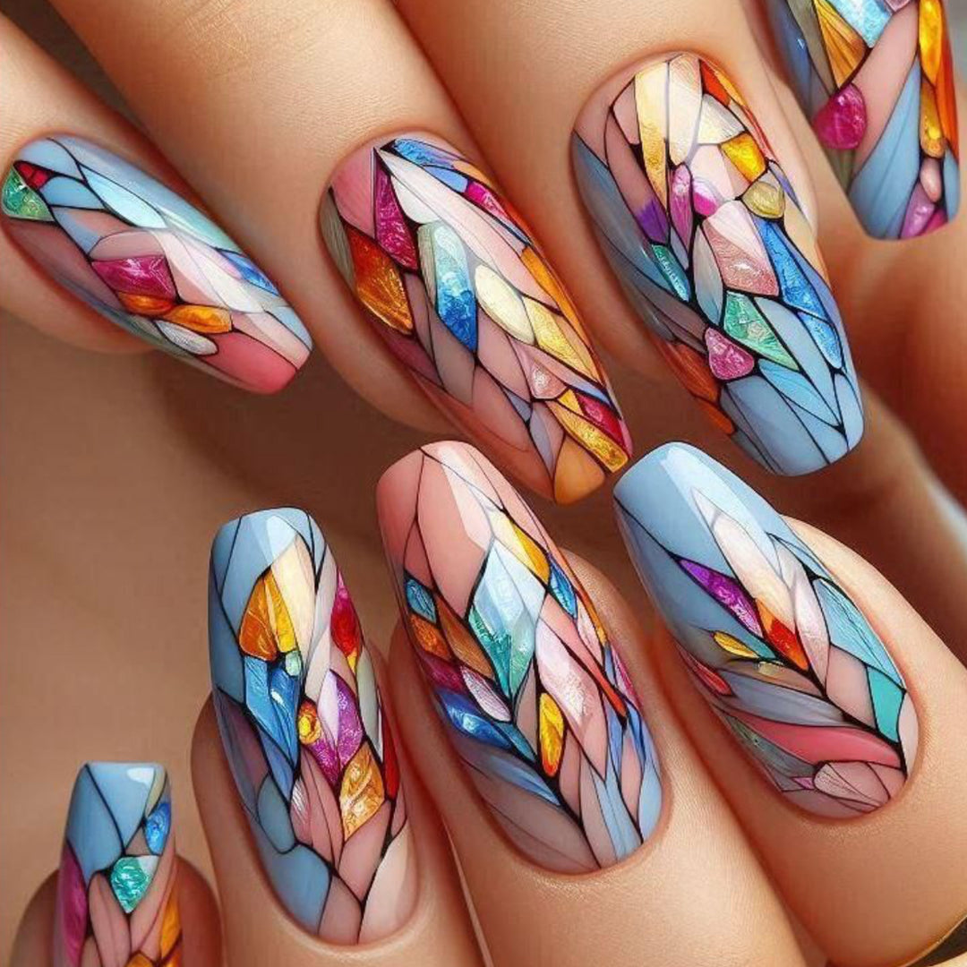 Artistic Stained Glass Nail Art Kit Bowlift
