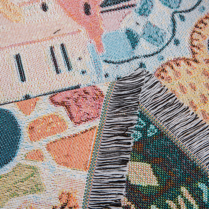 Decorative Landscape Woven Throw Blanket
