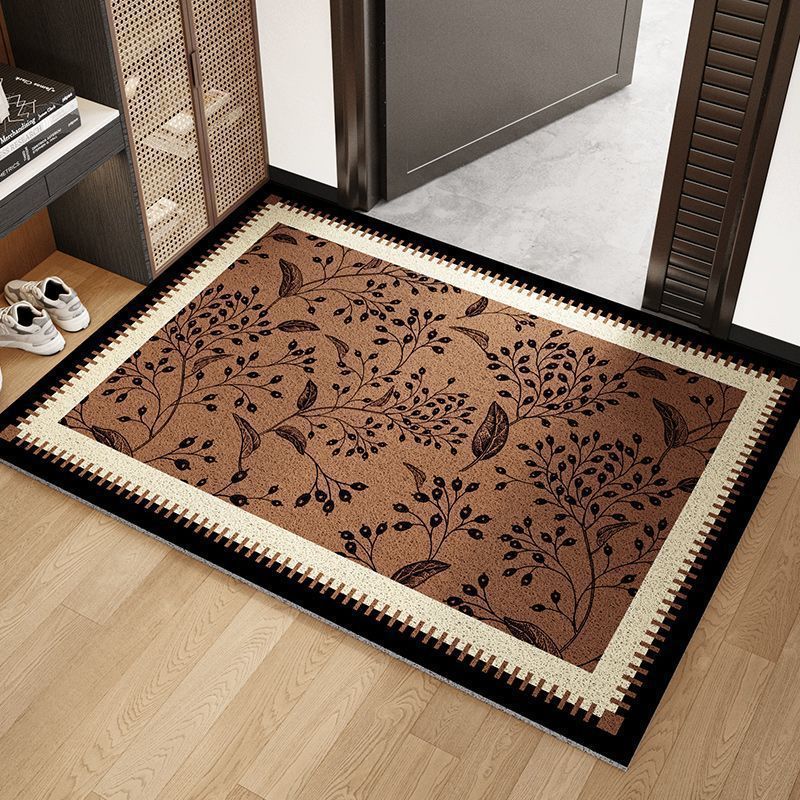 Bamboo Leaf Printed Area Rug