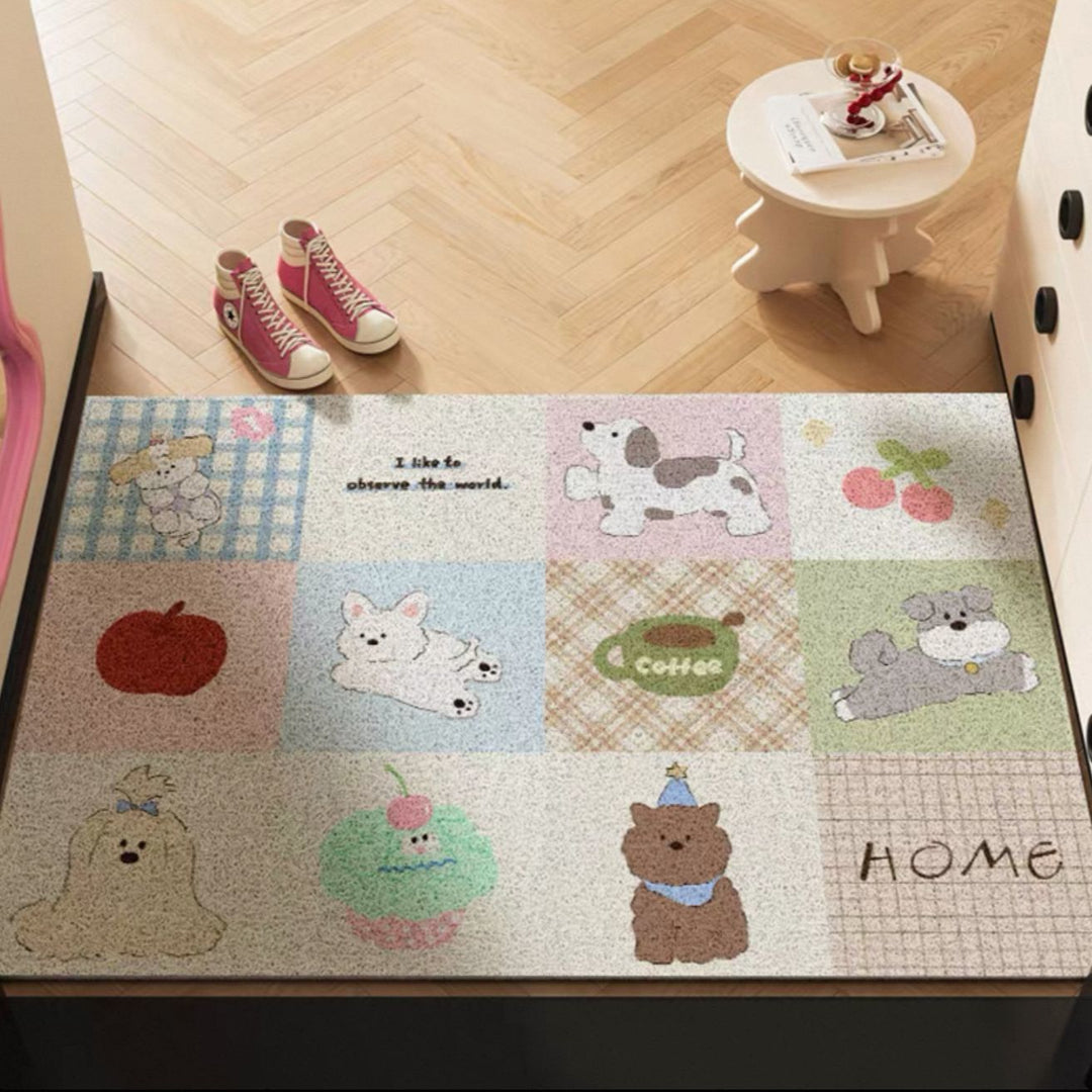 Cartoon-Themed Entrance Mat Bowlift