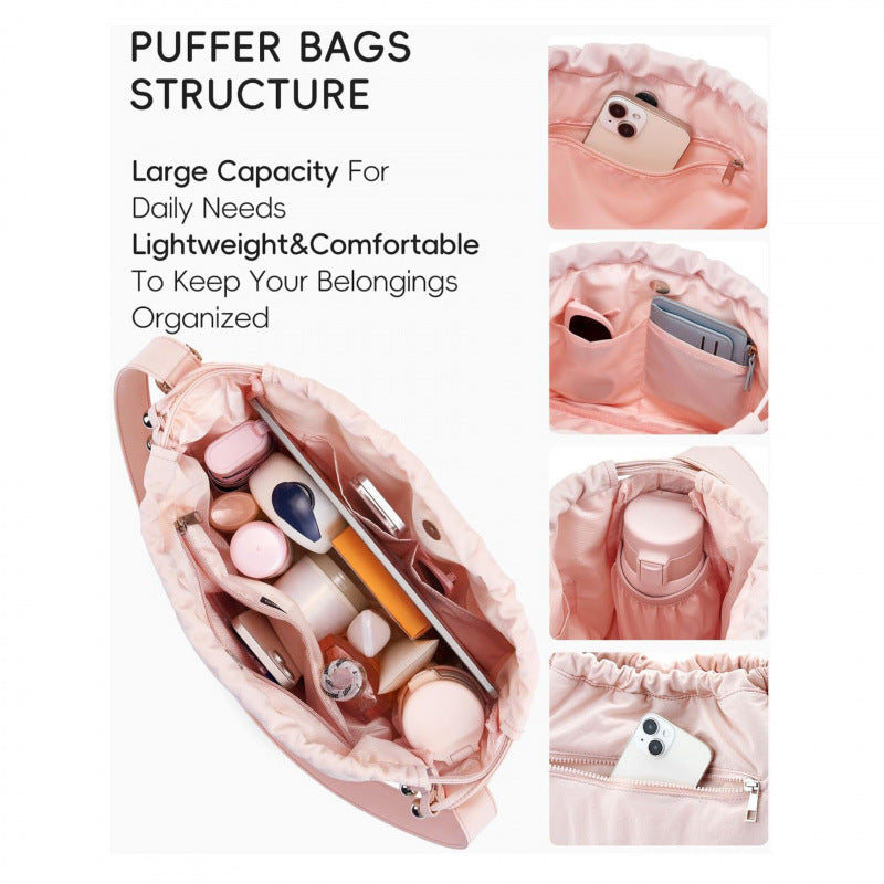 Fashionable Quilted Shoulder Bag Bowlift
