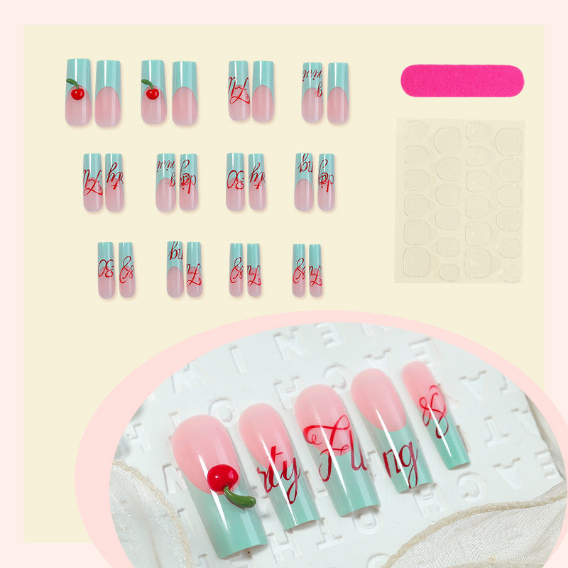Whimsical Press-On Nail Set Bowlift