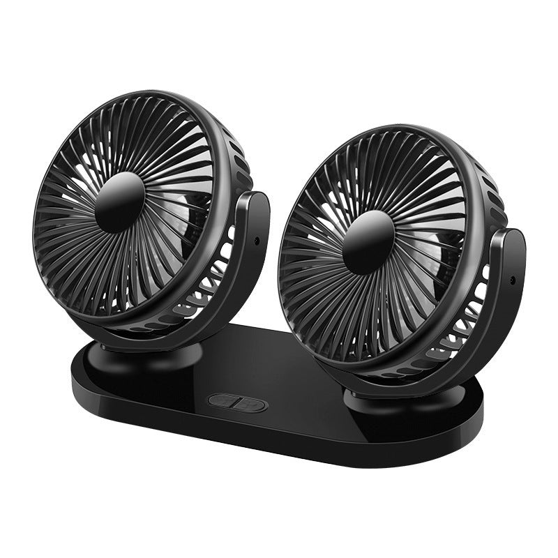 Dual-Head Rechargeable Desk Fan Bowlift