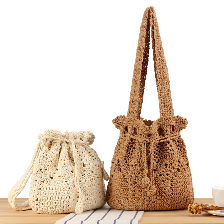 Large crochet bag with adjustable carrying strap Bowlift