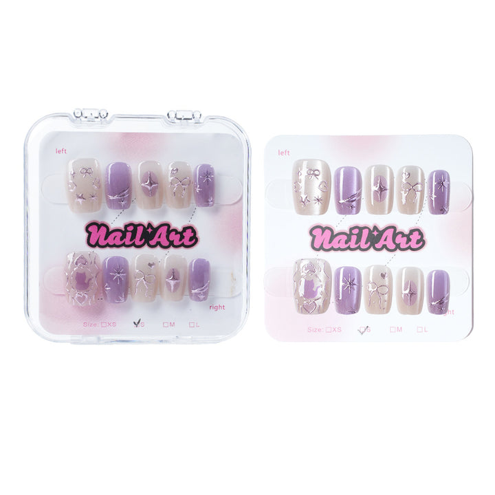 Elegant Premium Press-On Nail Art Set Bowlift