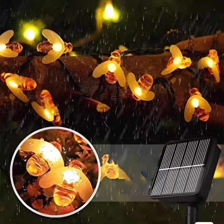 Decorative Bee Solar String Lights Bowlift