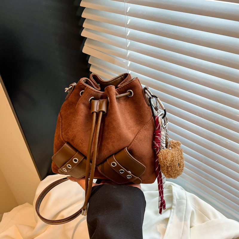 Suede Bucket Bag Bowlift