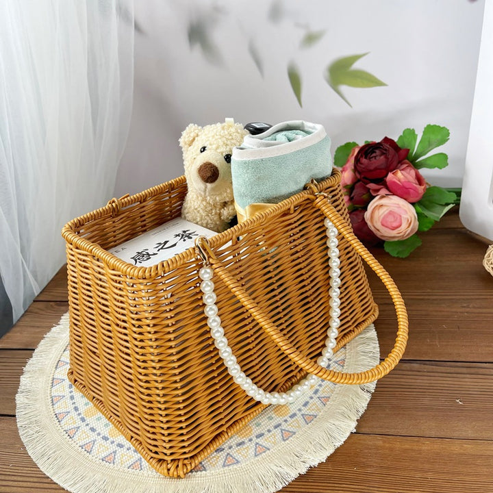 Women Diamond-shaped Handheld Basket Bowlift