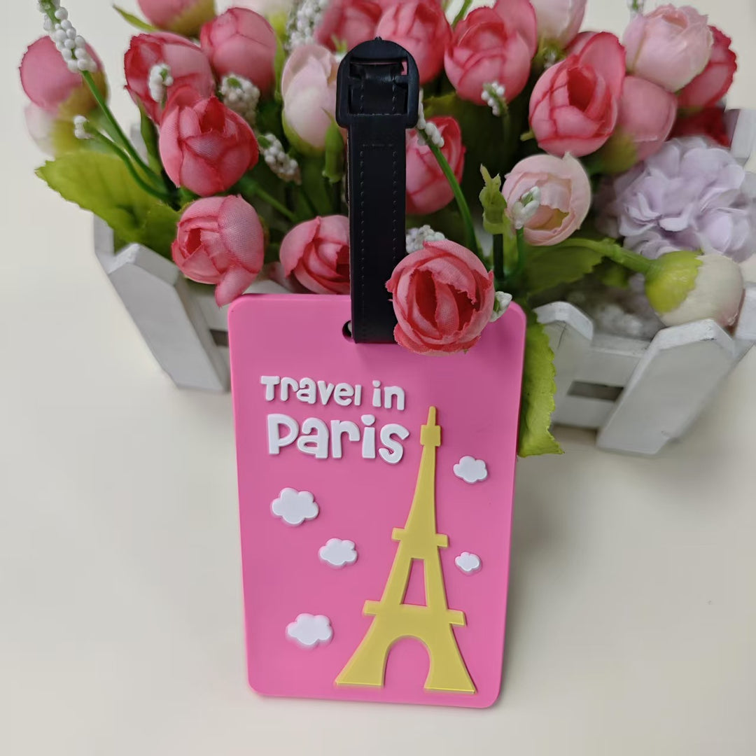 Unisex Luggage Tag in Creative Eiffel Tower Design Bowlift