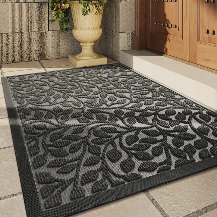 Unisex Elegant Floral Design Door Mat Bowlift