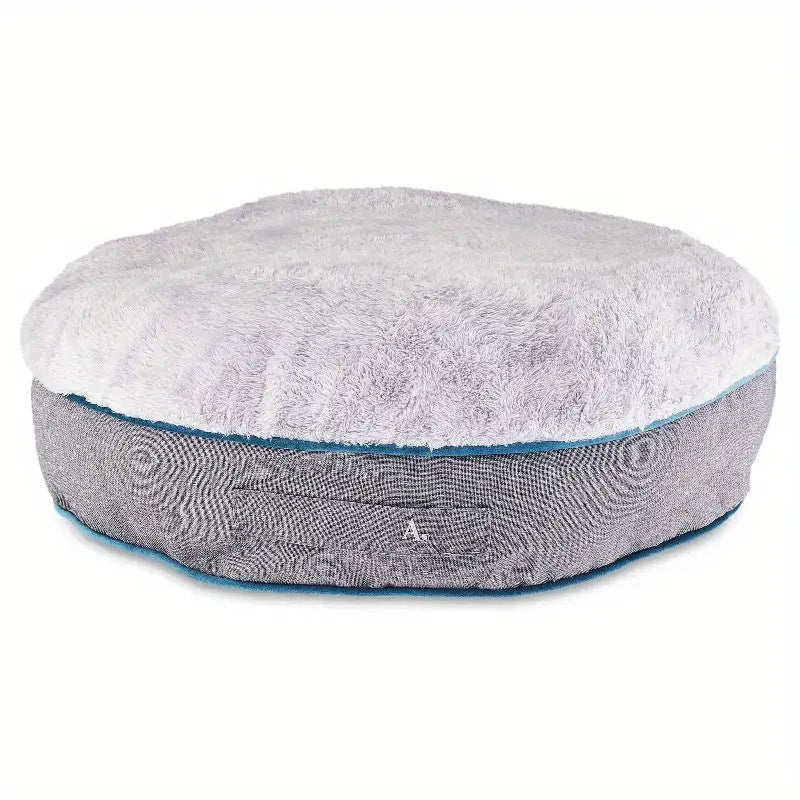 Round Plush Feeding Pillow  Dog Bed