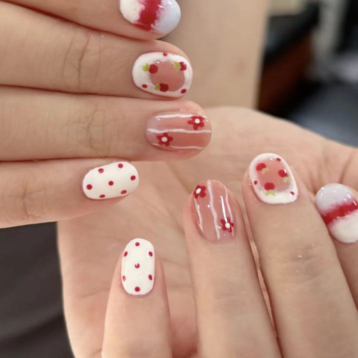 Creative Fruit-Themed Press-On Nails Bowlift