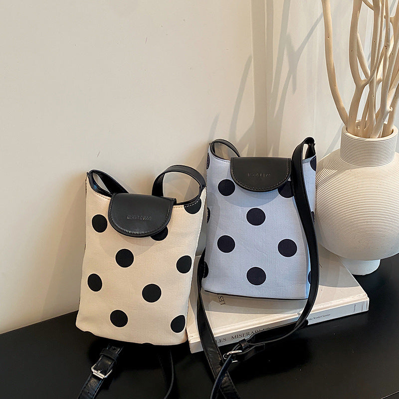 WoStylish Dot-Patterned Mini Crossbody Bag Bowlift