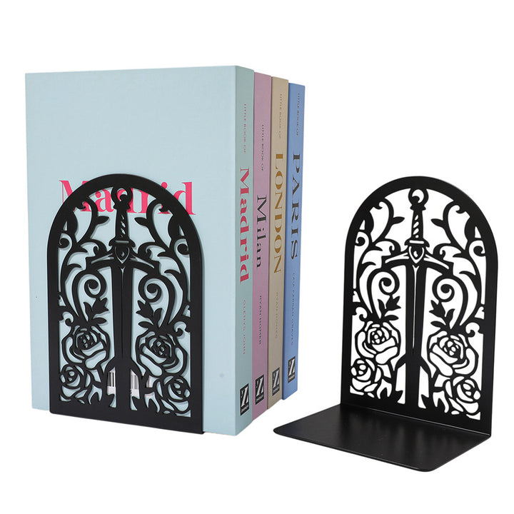 Artistic Floral Bookend Set