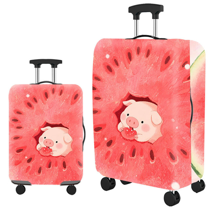 Artistic Cat-Themed Hard Shell Suitcase Bowlift