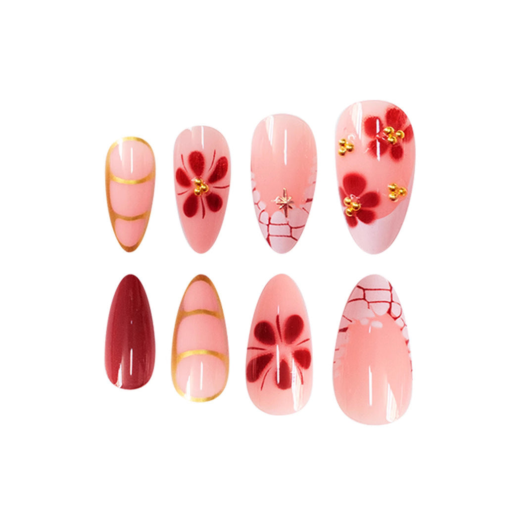 Artistic Almond Shaped Nail Enhancements Bowlift
