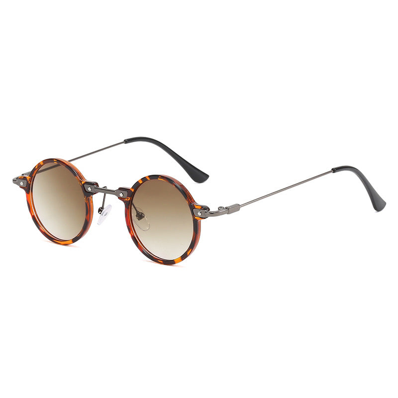 Women's fashionable round sunglasses with stylish metal frame and polarized lenses Bowlift