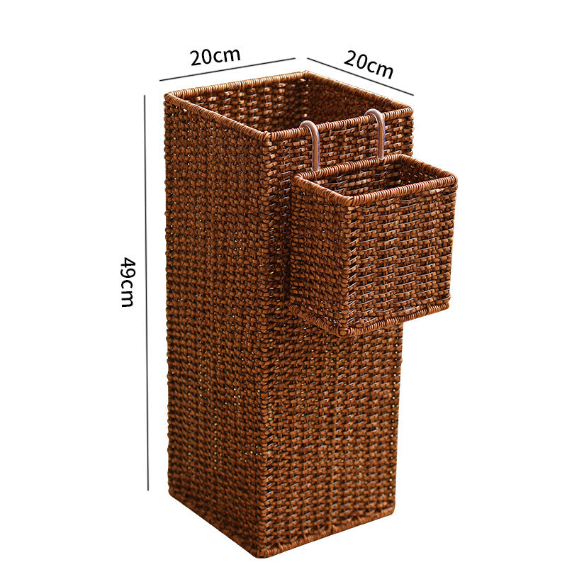 Hexagonal Decorative Wicker Storage Container Bowlift