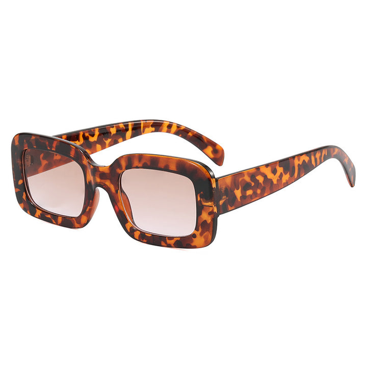 Retro Chunky Rectangular Acetate Sunglasses with Polarized Full UV Protection Bowlift