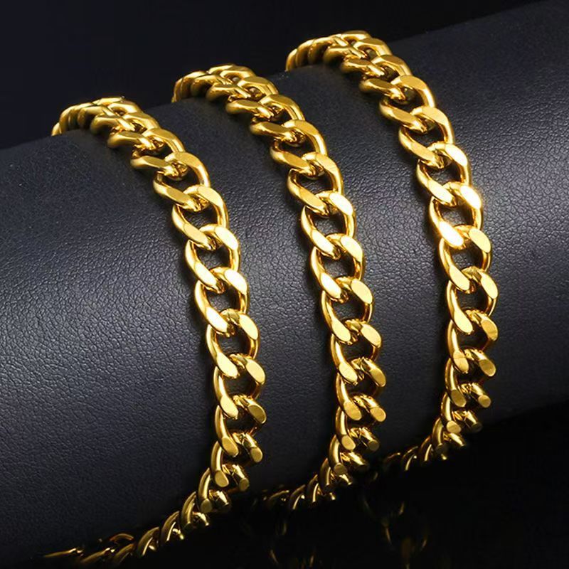 Chic Golden Chain Bracelet Set Bowlift