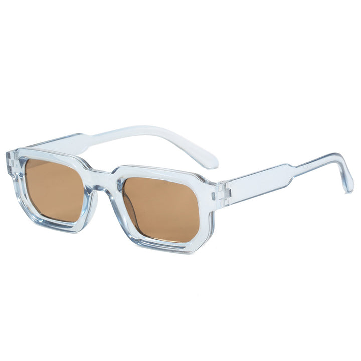 Women's fashionable square sunglasses with clear frame Bowlift