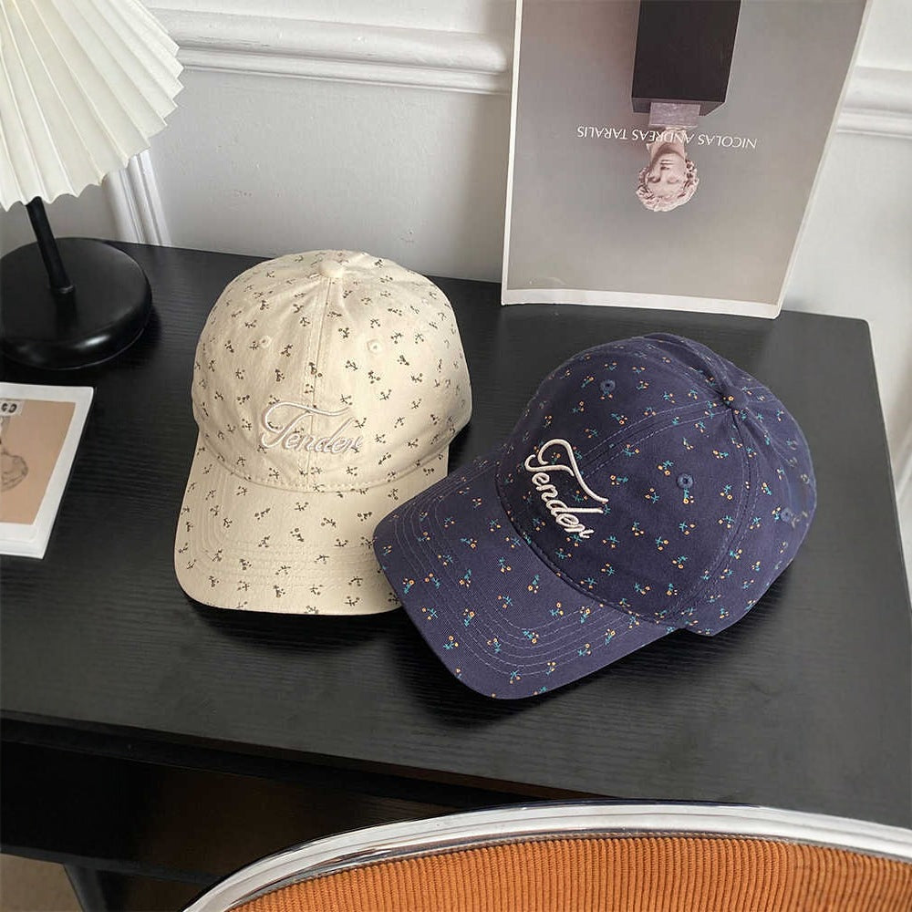 Women's Trendy Floral Print Baseball Cap Bowlift