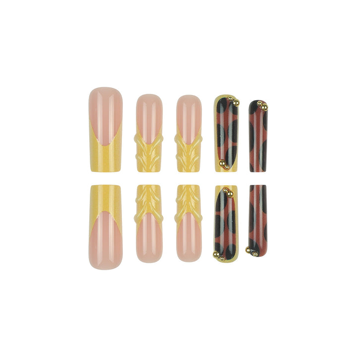 Premium Ornate Stiletto Press-On Nails Bowlift
