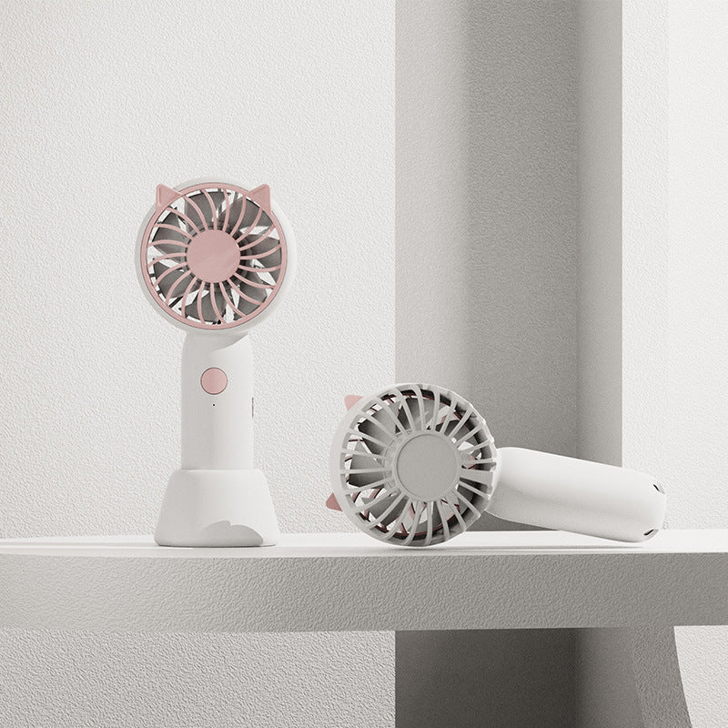 Ladies portable hand fan in elegant animal design Bowlift