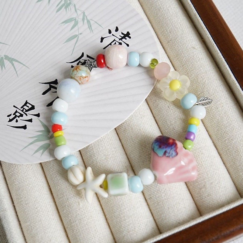 Heart-Shaped Beaded Bracelet Bowlift