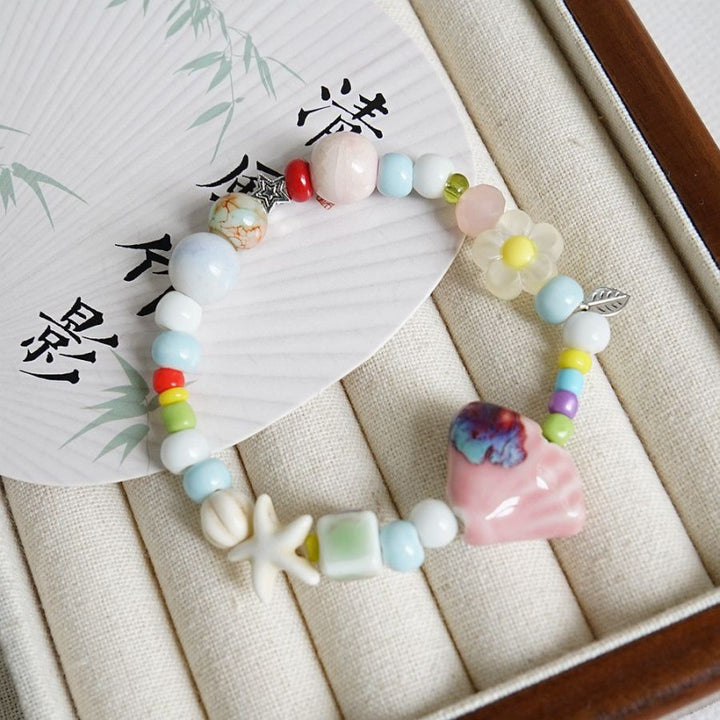 Heart-Shaped Beaded Bracelet Bowlift