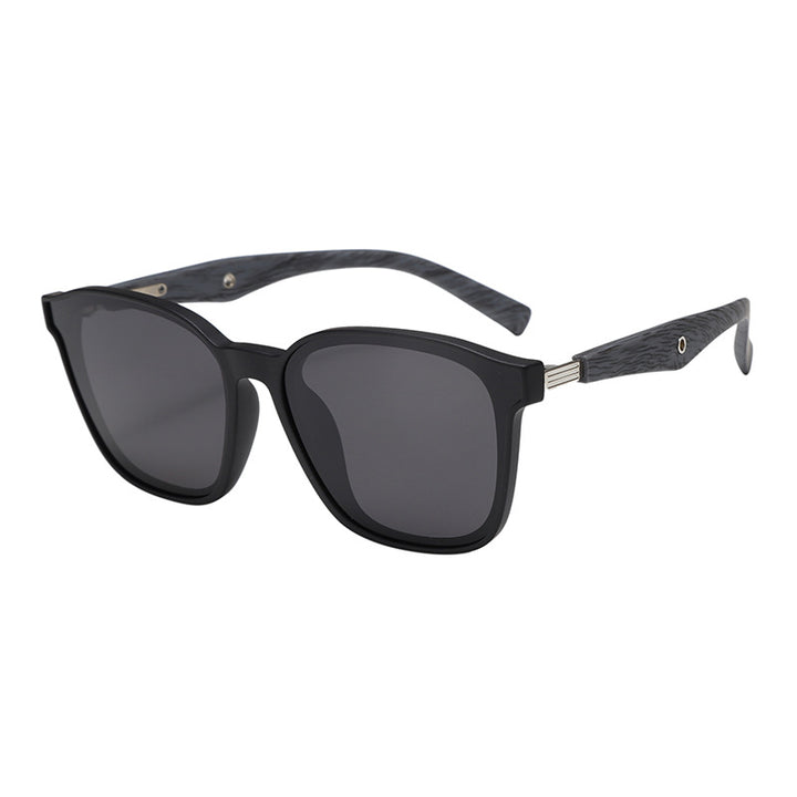 Women stylish oversized sunglasses with wooden accents Bowlift