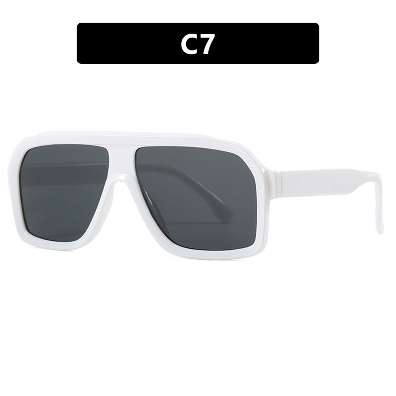 Women's large square sunglasses in a modern design with a sturdy frame Bowlift