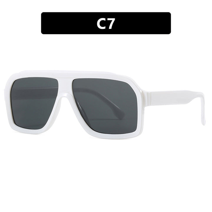 Women's large square sunglasses in a modern design with a sturdy frame Bowlift
