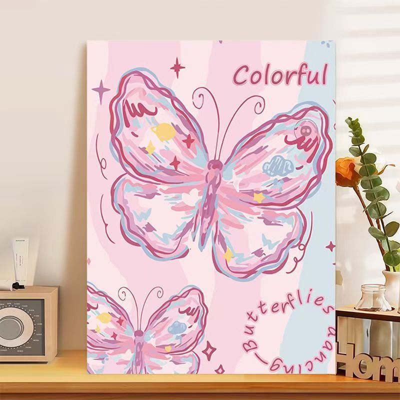 Decorative Butterfly-Themed Canvas Art Bowlift