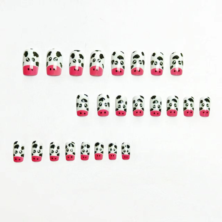 Playful Cow-Themed Nail Art Bowlift